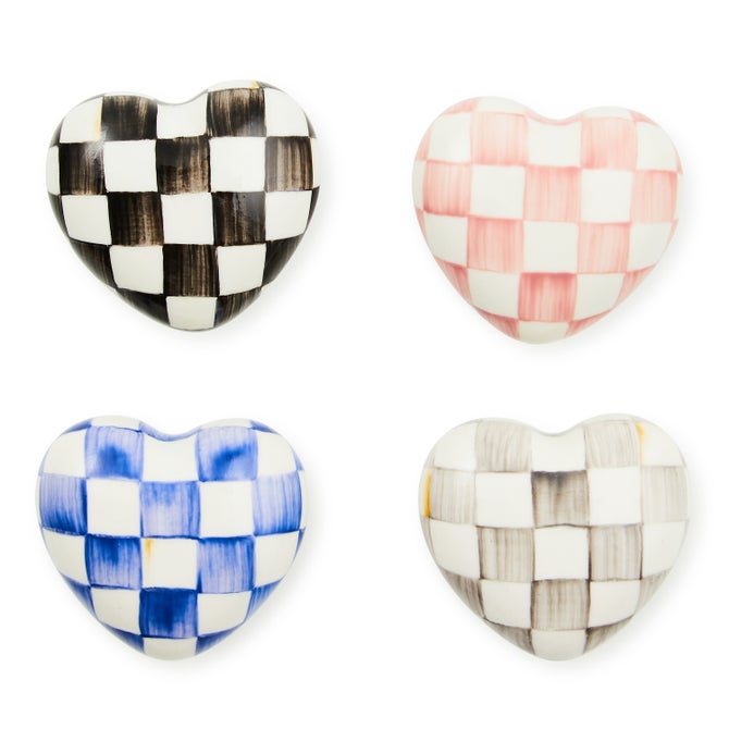 Courtly Check Heart Knob image number 1