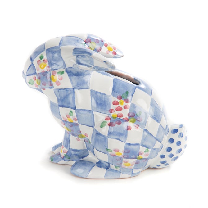 Quilted Bunny Bank - Blue image number 0