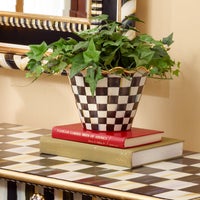 Courtly Check 8" Ceramic Garden Pot