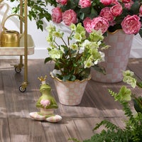 Rosy Check 8" Ceramic Garden Pot