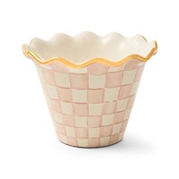 Rosy Check 8" Ceramic Garden Pot