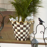 Courtly Check Ceramic Jumbo Garden Pot