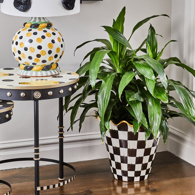 Courtly Check Ceramic Jumbo Garden Pot image number 5