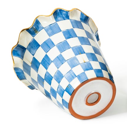 Royal Check Ceramic Jumbo Garden Pot