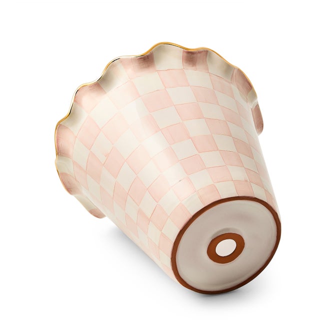 Rosy Check Ceramic Jumbo Garden Pot image number 1