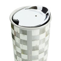Sterling Check Ceramic Travel Cup