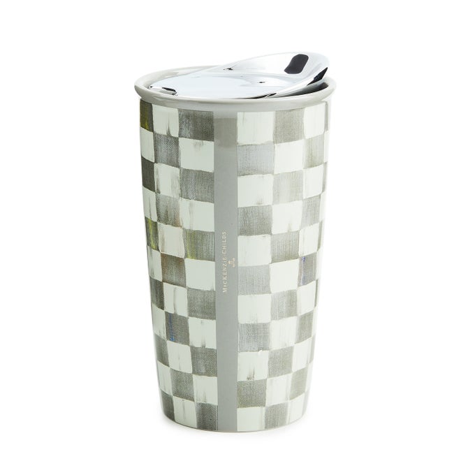 Sterling Check Ceramic Travel Cup image number 0