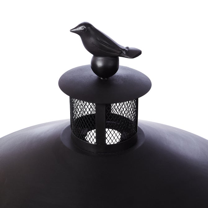 Bird on Ball Chimney Fire Pit image number 1