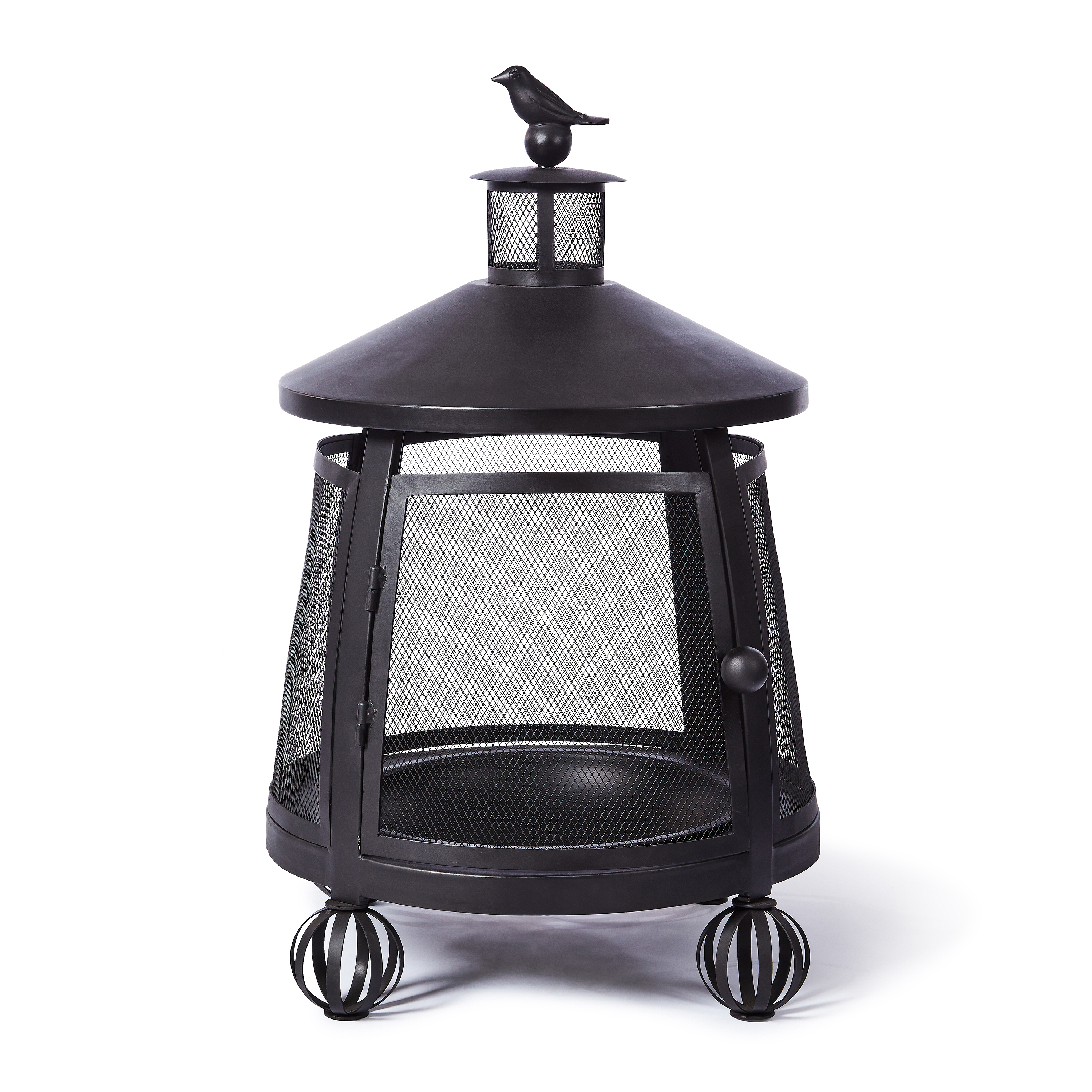 Bird on Ball Chimney Fire Pit