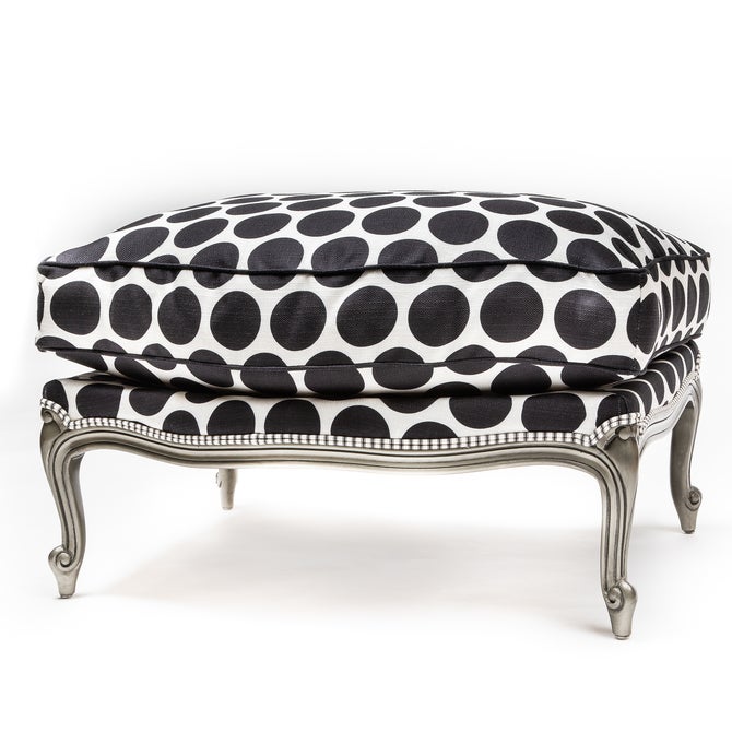 Spot On Ottoman - Black image number 0