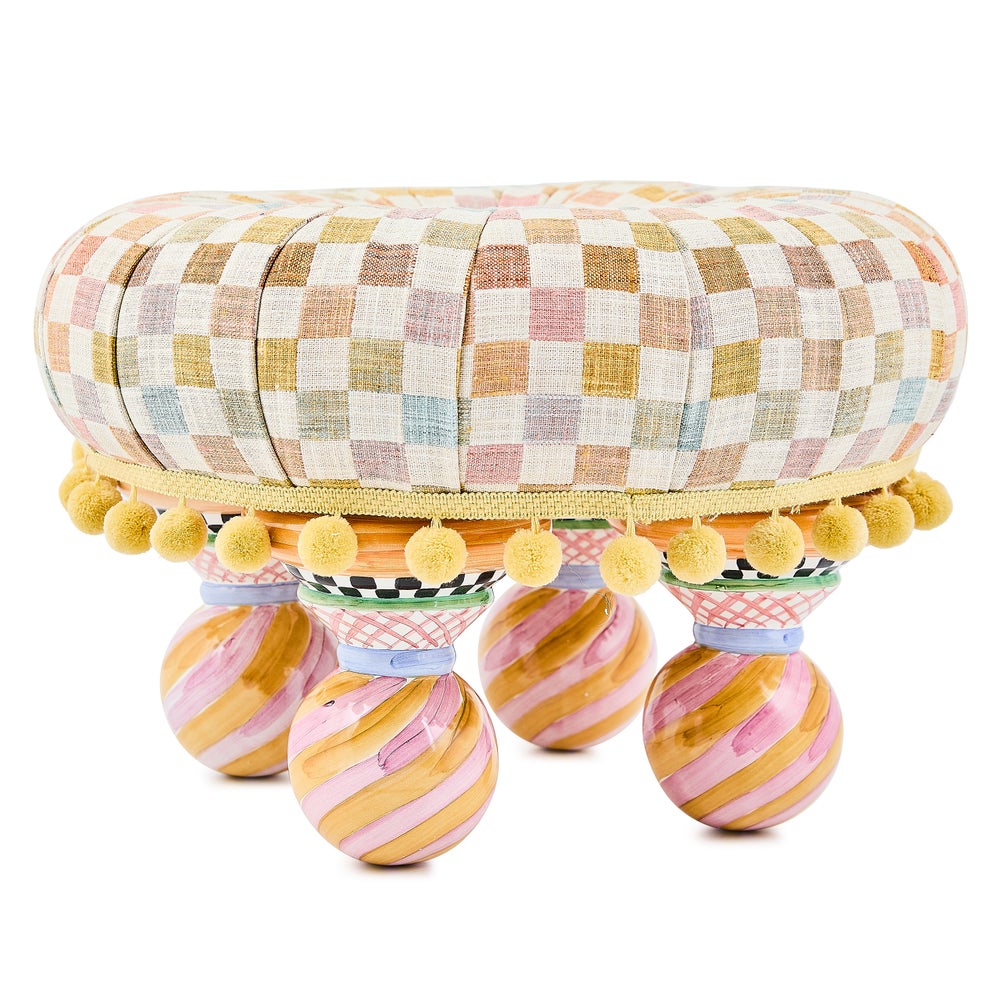 Confetti Check Tuffet mackenzie-childs Panama imagen 1