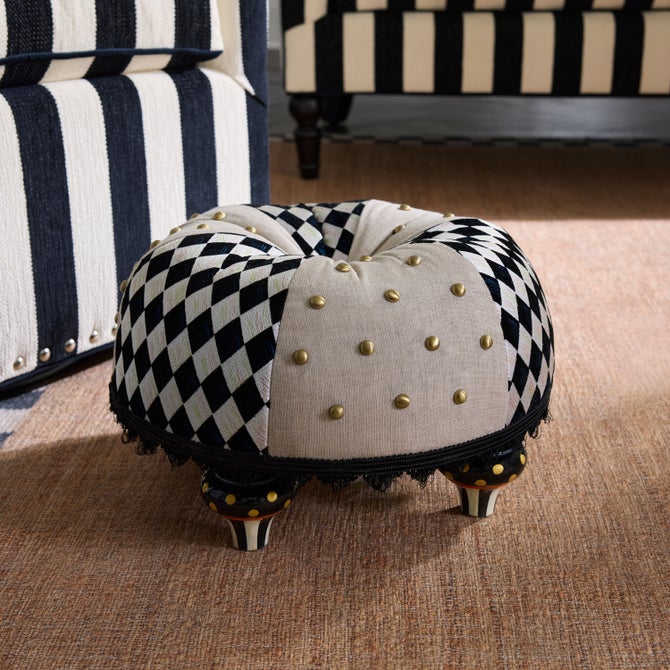 Diamond and Dot Footstool image number 5