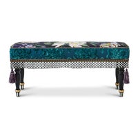 Moonlight Garden Floral Scuttlebutt Bench