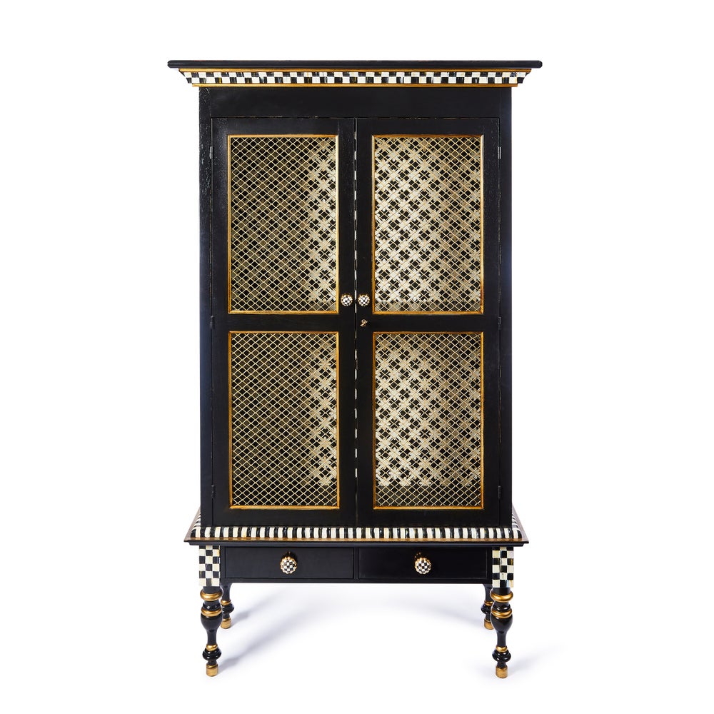 Courtly Criss-Cross Cabinet mackenzie-childs Panama imagen 1