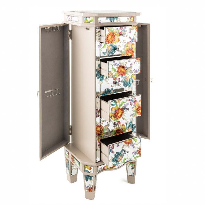 Flower Market Reflections Standing Jewelry Armoire image number 1
