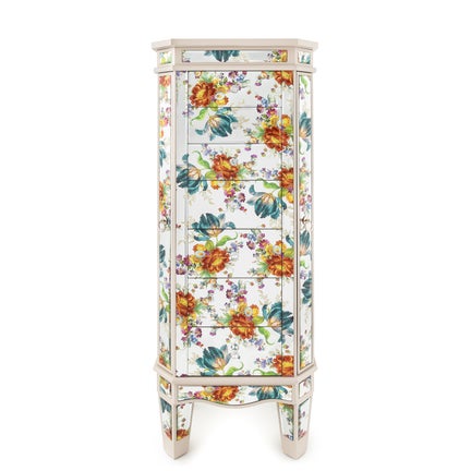 Flower Market Reflections Standing Jewelry Armoire