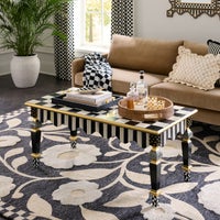 Courtly Check & Stripe Coffee Table
