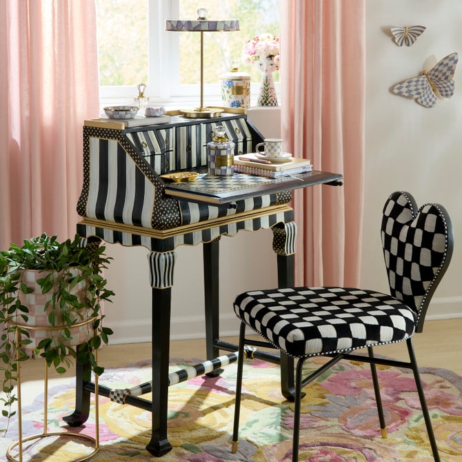 Courtly Check & Stripe Writing Desk image number 1
