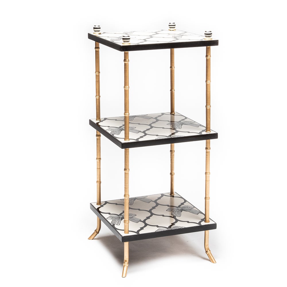 Pretty As A Bow 3 Tiered Table mackenzie-childs Panama imagen 1