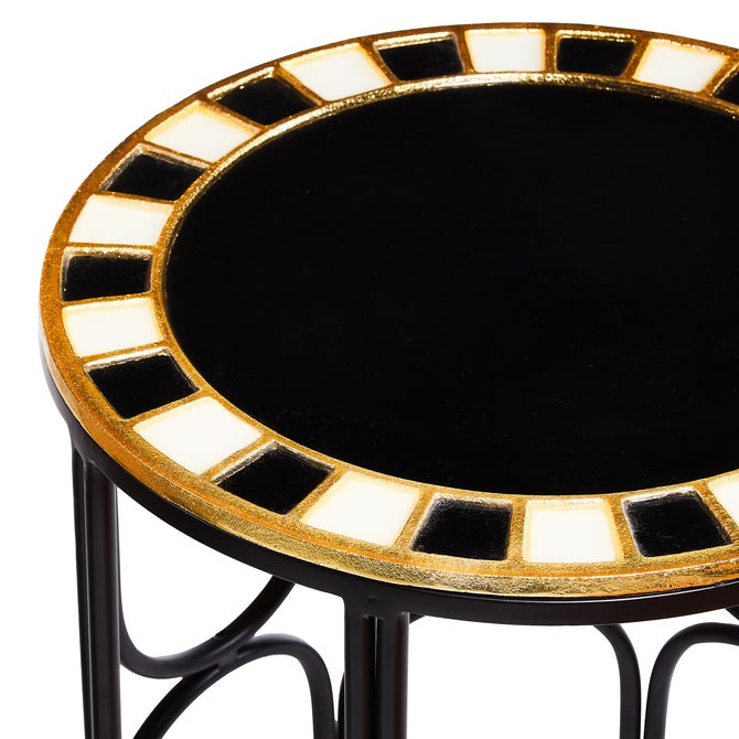 Black Tie Round Accent Table image number 1