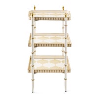 Mocha 3-Tier Tray Table