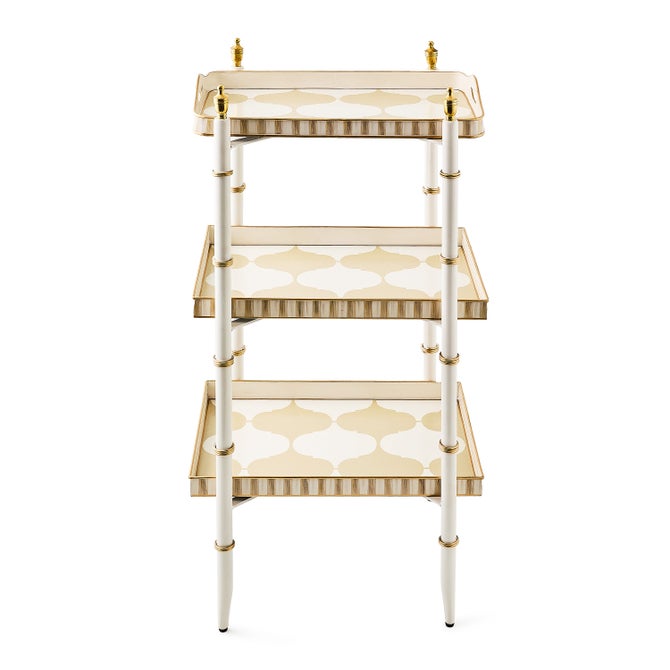 Mocha 3-Tier Tray Table image number 2