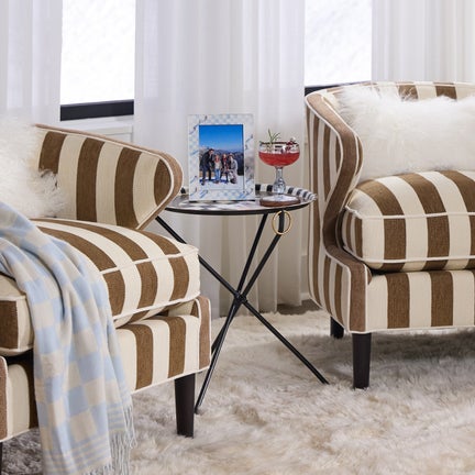 Tilt Top Black Tripod Table