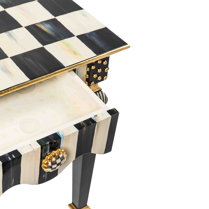 Courtly Check & Stripe Side Table image number 6