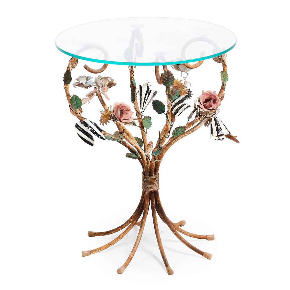 Field Study Round Accent Table mackenzie-childs Panama imagen 1