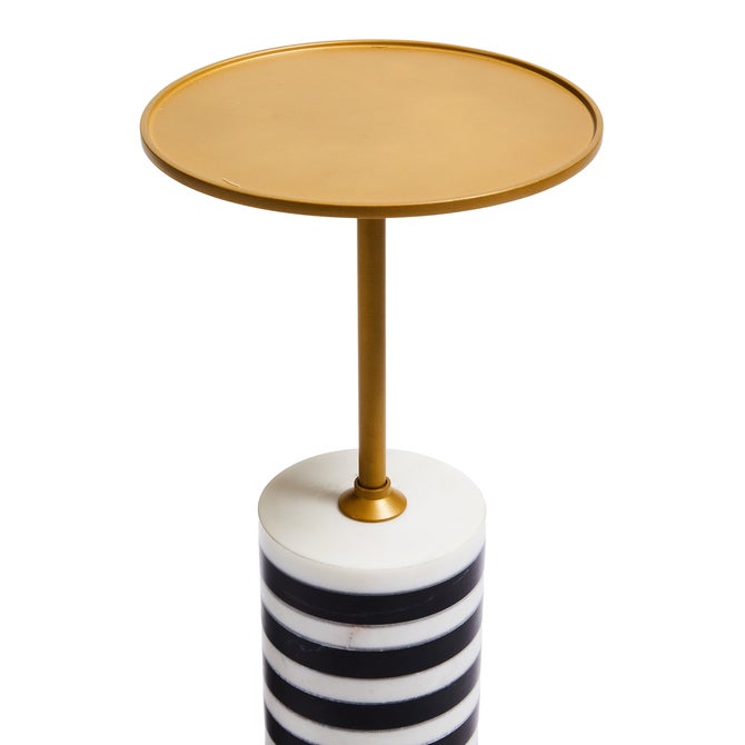 Priorities Round Stripe Side Table image number 2