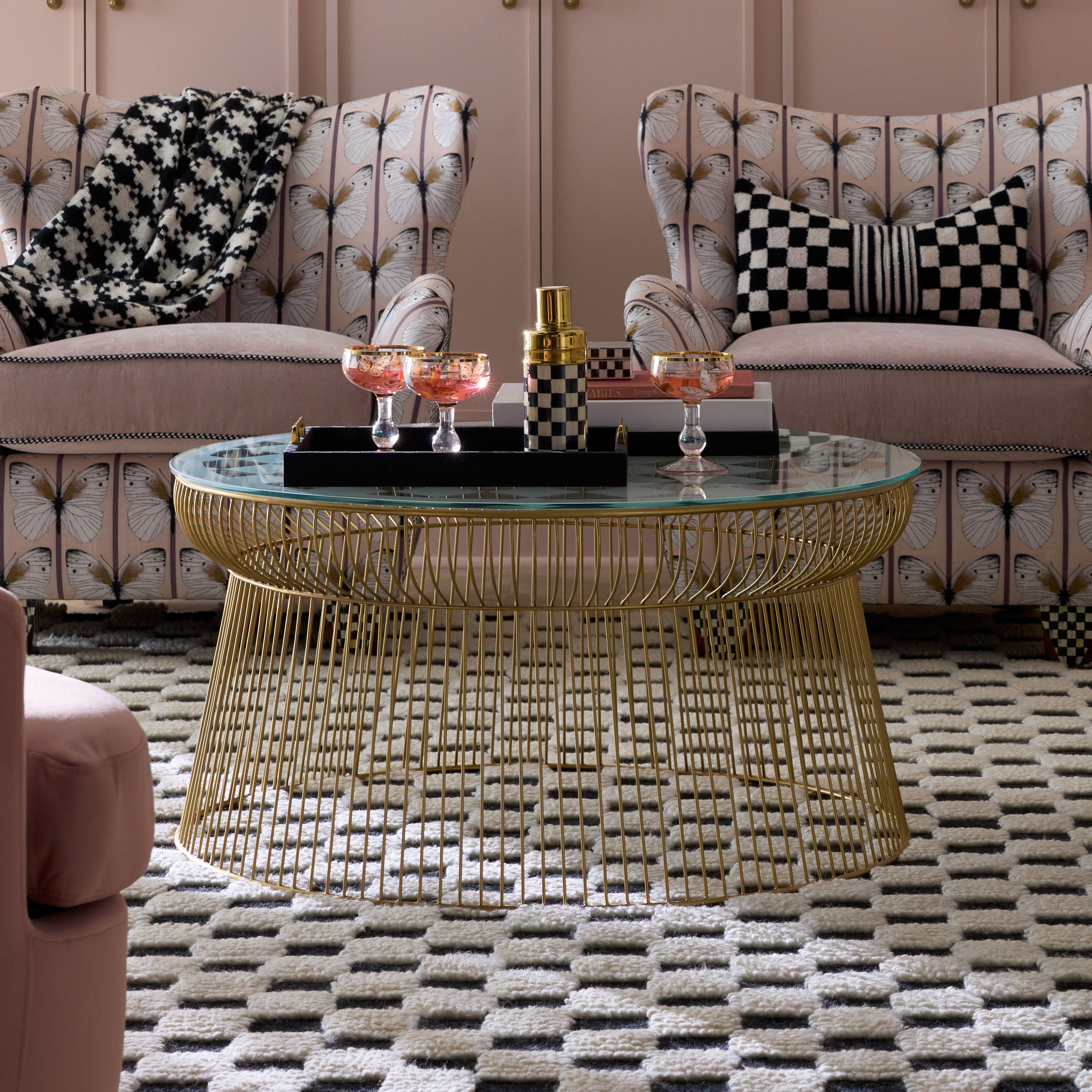 MacKenzie-Childs Gambit Wire Coffee Table - Thumbnail 2