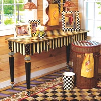 Courtly Stripe Console Table