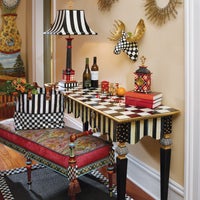Courtly Stripe Console Table