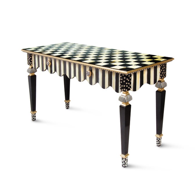 Courtly Stripe Console Table image number 11