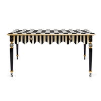 Courtly Stripe Console Table