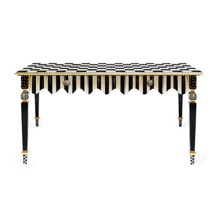 Courtly Stripe Console Table