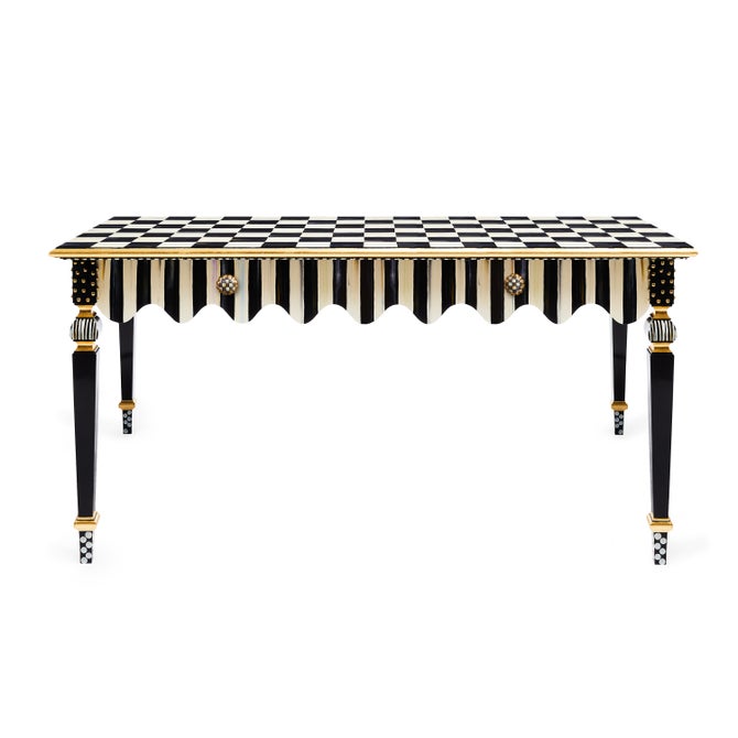 Courtly Stripe Console Table image number 0