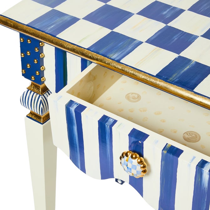 Royal Check & Stripe Console Table image number 4