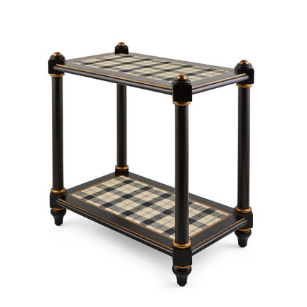 Mad for Plaid Accent Table