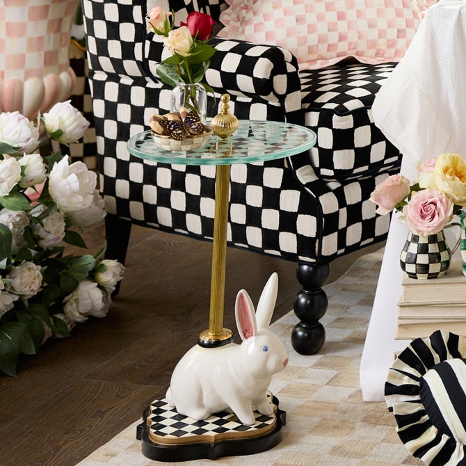 Rabbit Warren Ceramic Accent Table image number 1