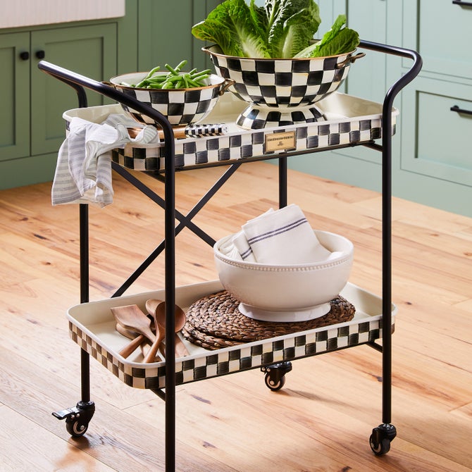 Courtly Check 2-Tier Kitchen Cart image number 11