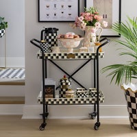 Courtly Check 2-Tier Kitchen Cart