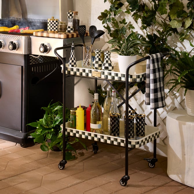 Courtly Check 2-Tier Kitchen Cart image number 6