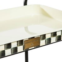 Courtly Check 2-Tier Kitchen Cart
