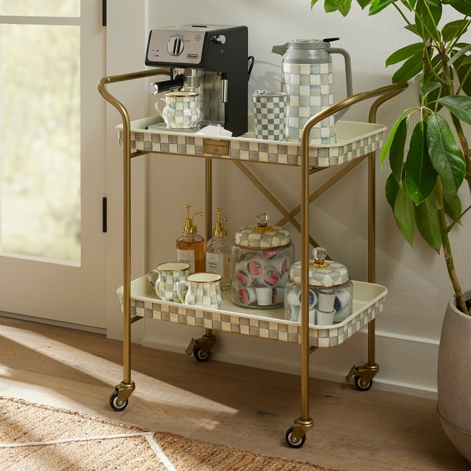 Sterling Check 2-Tier Kitchen Cart image number 4