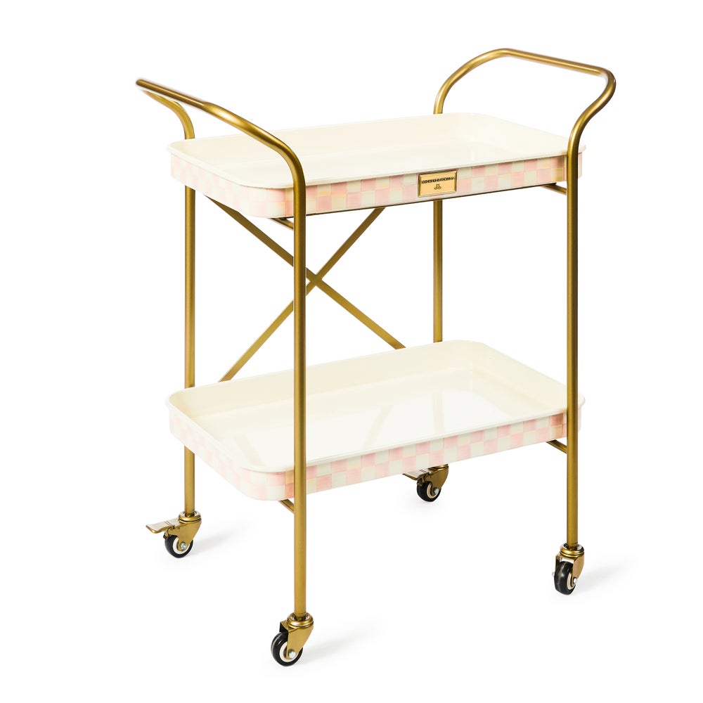 Rosy Check 2-Tier Kitchen Cart mackenzie-childs Panama imagen 1