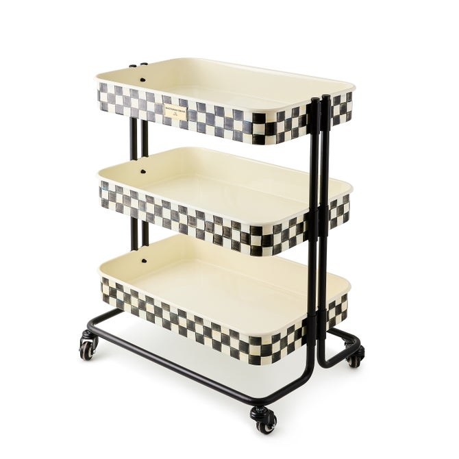 Courtly Check 3-Tier Kitchen Cart image number 0