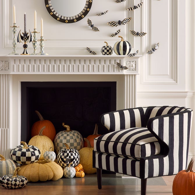 Marquee Black Stripe Chenille Accent Chair image number 3