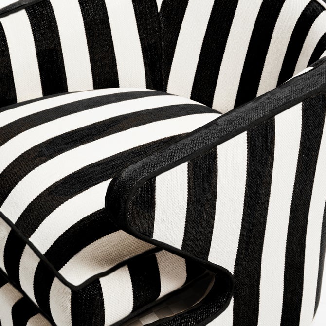 Marquee Black Stripe Chenille Accent Chair image number 4