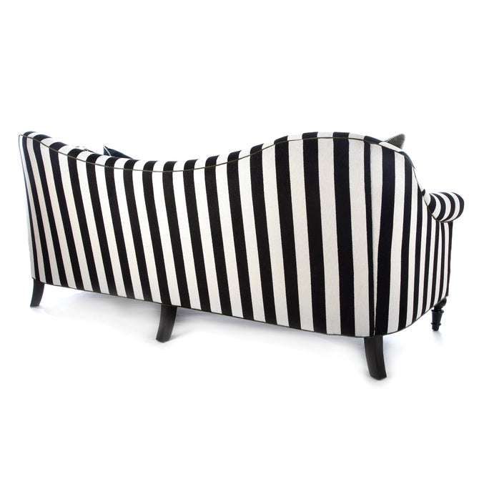 Marquee Black Stripe Chenille Sofa image number 2